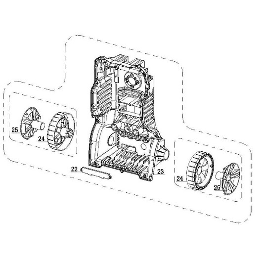 Корпус задняя часть Champion HP3180